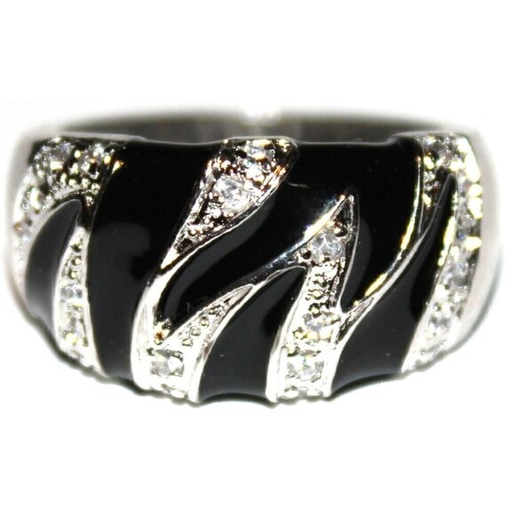 Beauty for Ashes Jewelry - Zebra Pattern Band Silver - Ring 6